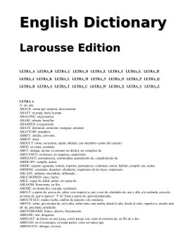 English Dictionary - DR. RÍO DE LA LOZA