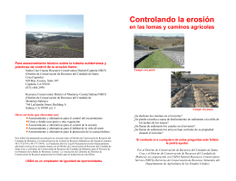 Controlando la erosión - Resource Conservation District of Monterey