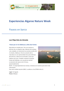 Experiencias Algarve Nature Week