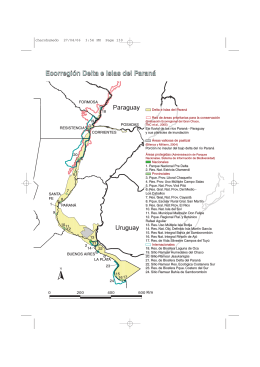 Ecorregión Delta e Islas del Paraná Ecorregión Delta e Islas del
