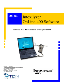 Folleto Software OnLIne 400 - Tecnología y Diagnósticos del Norte