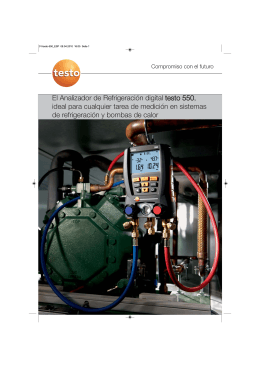 TESTO-Folleto analitzador digital gasos refrigerants 550-2