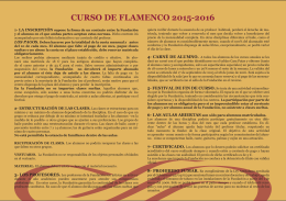 Funcionamiento del Centro - Fundación Conservatorio Flamenco