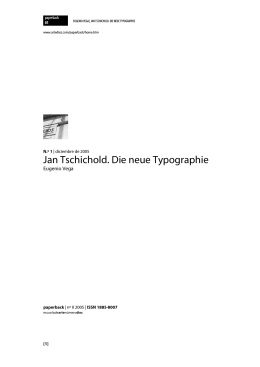 Jan Tschichold, die neue Typographie - E