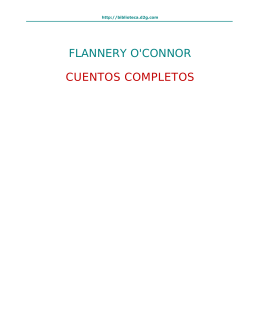 FLANNERY O`CONNOR CUENTOS COMPLETOS