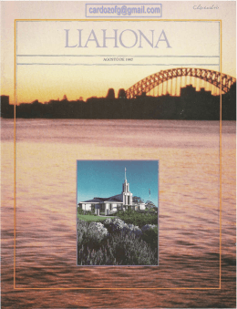 LIAHONA AGOSTO 1987