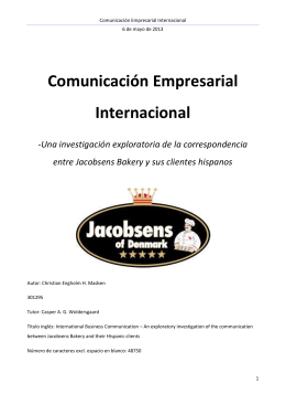 Comunicación Empresarial Internacional