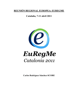 EUREGME Cataluña, 7-11 abril 2011 - IFMSA