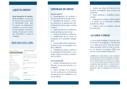 Folleto ORCID_versión 2015 - Repositorio Institucional de la