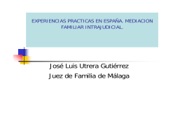 José Luis Utrera Gutiérrez Juez de Familia de Málaga