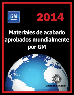 Materiales de acabado aprobados mundialmente por GM