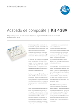 Acabado de composite | Kit 4389