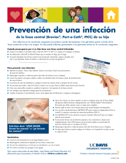 Prevención de una infección