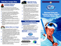 Think Blue Brochure in Spanish - San Diego Health Reports and