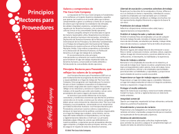 Principios Rectores para Proveedores - The Coca