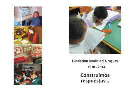 Folleto Fundación Braille