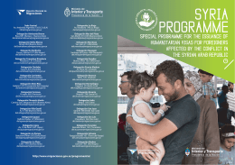 siria folleto - 2015 - ingles.ai - Dirección Nacional de Migraciones