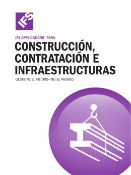 Folleto Construcción, contratación e infraestructuras