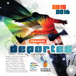 folleto DEPORTES ARROYOMOLINOS 2015