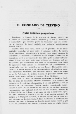 EL CONDADO DE TREVIÑO Notas histórico