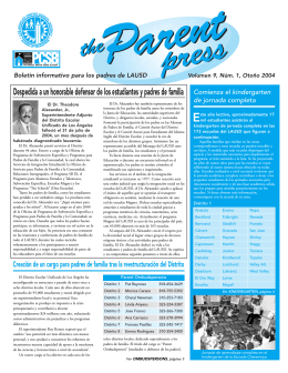 Parent Press spanish 10/28 - Los Angeles Unified School District