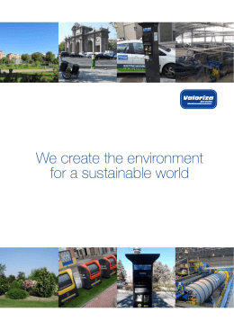 Brochure Valoriza Servicios Medioambientales 2015