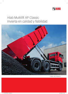 Hiab Multilift XP Classic Invierta en calidad y fiabilidad