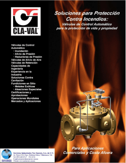 incendios - Valvulas Cla Val
