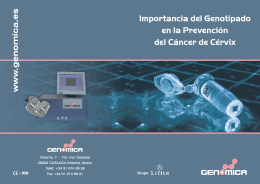 genomica folleto genotipado cancer cervix 2008-2.cdr