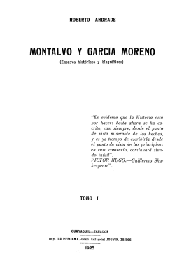 Montalvo y García Moreno - Actividad Cultural del Banco de la