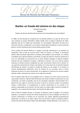 Bankia: un fraude del sistema en dos etapas
