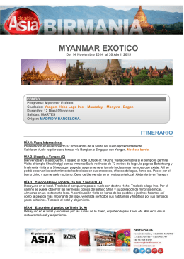 MYANMAR EXOTICO