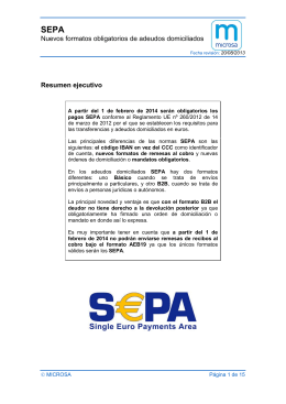 Más información: SEPA