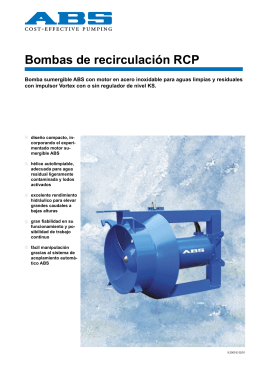 Bombas de recirculación RCP