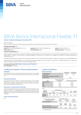 BBVA Bonos Internacional Flexible, FI