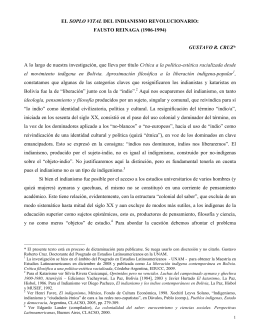 Copy of Cruz Gustavo, INDIANISMO REVOLUCIONARIO para CIALC