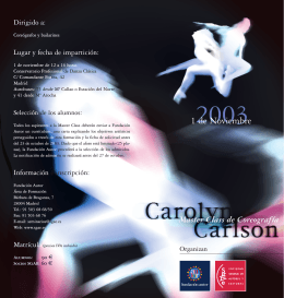 Master Carolyn Carlson B/N