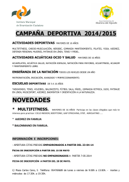 FOLLETO CAMPAÑA 2014-2015 - Ayuntamiento de Mairena del