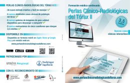 Folleto Presentación - Perlas Clínico Radiológicas Del Tórax