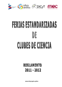 REGLAMENTO de Ferias Estandarizadas 2011-2012