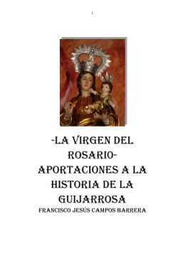 LA VIRGEN DEL ROSARI0 - Historia de Encinas Reales