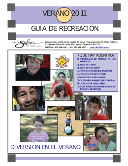 2011Spanish Recreation Guide.indd