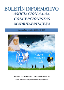 boletin 213-2015 - Colegio Madres Concepcionistas, Madrid