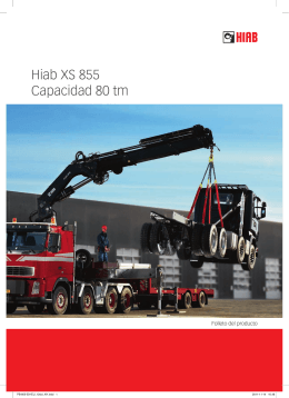 Hiab XS 855 Capacidad 80 tm