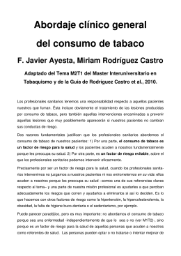 Abordaje clínico del consumo de tabaco pdf