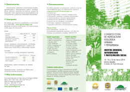 Más información - Sociedad Española de Agricultura Ecológica