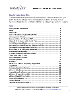 Manual para miembros – Español