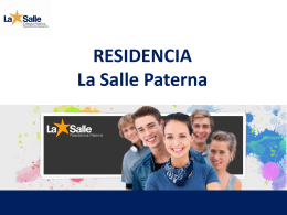 Información Residencia de Estudiantes La Salle Paterna