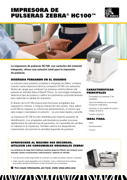 impresora De pulseras Zebra® HC100™