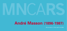 Folleto de André Masson - Museo Nacional Centro de Arte Reina